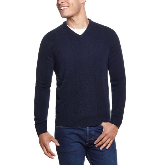 Men's full-zip sweatshirt XL unclear navy blue type Vintage Second Hand